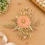 Single Tai Net Peach Colour Flower Bunch