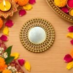Golden Plate For Tea Light Holder ( Pack Of 10 )